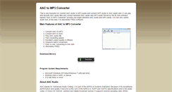 Desktop Screenshot of aactomp3converter.com