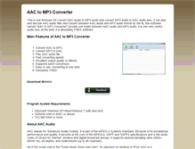 Tablet Screenshot of aactomp3converter.com